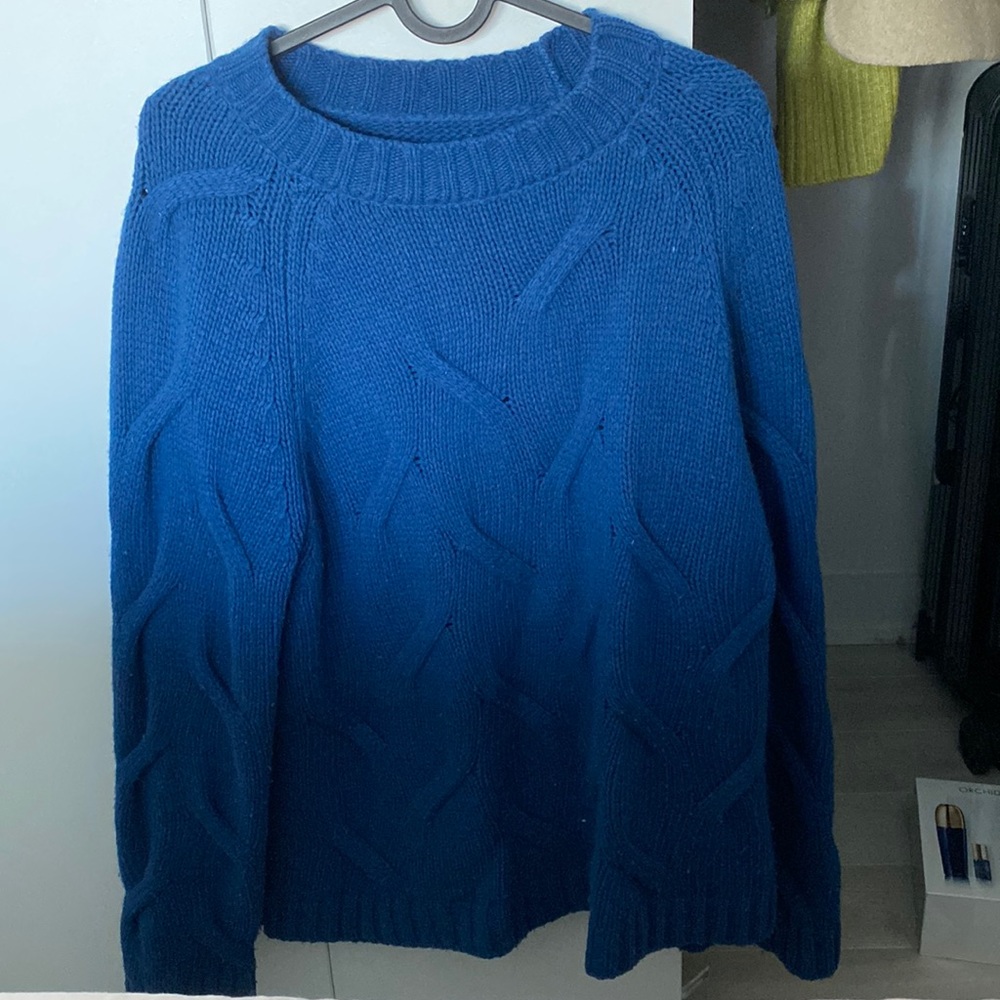 blue sweater